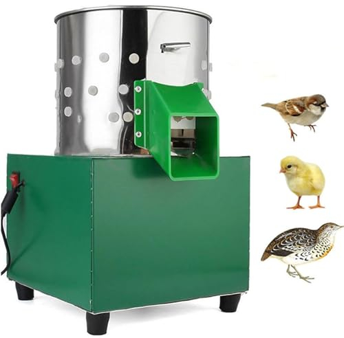 DDZJTPP Geflügel Rupfmaschine Automatisch Huhn Türkei Ente Vögel Entfedern Rupfen Edelstahl 110 Gummifinger für Vogel Kapazität Landwirtschaft Schlachthof