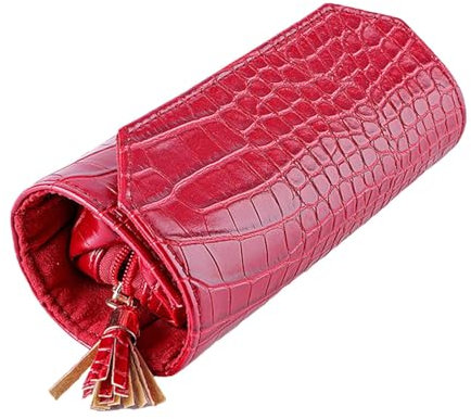Shurzzesj Reise-Schmuck-Organizer, Schmuck-Rolltasche | Armband-Organizer-Tasche - Schmuckbeutel, Schmuckhalterbeutel, Schmuckrolle für Ringe, Halsketten, Ohrringe und Armbänder