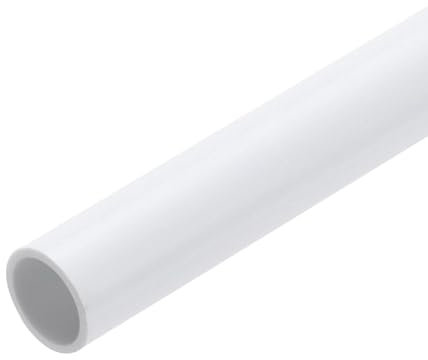 QUARKZMAN Tube Rigide en PVC, Tuyau Rond, Tuyauterie, Matériel de Tuyauterie 10mm ID 12mm OD 9 Longueur Blanc Haute Résistance pour Tuyau d'Eau, Loisirs Créatifs, Gaine de Câble