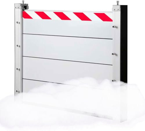 Garagentor-Hochwassersperre Aus Aluminium Wiederverwendbare Hochwassersperre Mobile Hochwasserschutz Barriere Schwerlastiger Hochwasserschutz-Schild Für Untergeschosse HXQSL(90x40cm)