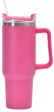 YETGFBH Taza Con Pajita,Taza Termo Personalizada Vaso personalizado de 40 Oz con asa, botella de agua de acero inoxidable, termo al vacío, taza de café de viaje de gran capacidad con logotipo(G)