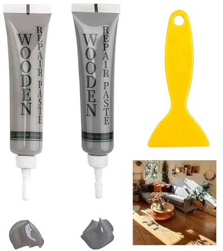 Laminate Floor Repair Kit, Wood Putty, Wood Filler Oak, Wood Repair Kit, Vinyl Floor Repair Kit, Laminate Worktop Repair Kit for Wooden Floor Furniture Scratch Repair