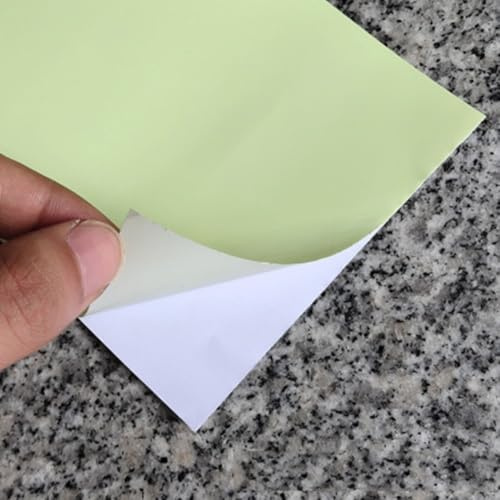 Yuanpgky Lot de 5 appâts autocollants lumineux de 20 x 10 cm pour leurres, cuillères, clignotants en eau douce - Jaune-vert
