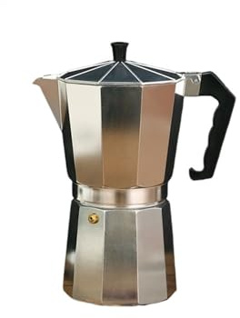 Generisch Kaffeekessel aus Aluminium, Latte-Perkolator for Zuhause, achteckige Mokkakanne, Büro, Reisen, Outdoor, Camping, Espresso, Tee(100ML)
