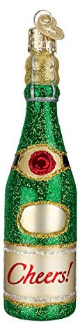 Old World Christmas Ornaments: Adult Beverages Glass Blown Ornaments for Christmas Tree, Cheers