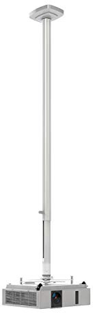 Kindermann 4000000151 Ceiling White Project Mount – Projector Mounts (Ceiling, 20 kg, 150 cm, 180 °, TÜV/GS)