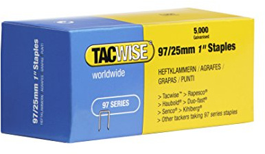Tacwise 0305 Type 97/25 mm Verzinkte Schmalrückenklammern, 5000 Stück