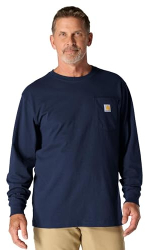 Carhartt Herren Loose Fit Heavyweight Long-Sleeve Pocket T-Shirt