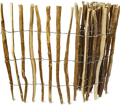 WEIDENPROFI Staketenzaun, Gartenzaun aus Haselnussholz, Größe (BxH): 300 x 120 cm