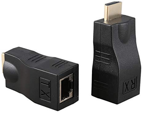 Gaoominy 4K 3D HDMI 1.4 30M Extender a RJ45 Corso 5e / 6 Adattatore Ethernet LAN Network