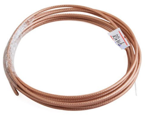 CAVO COASSIALE SCHERMATO RG 316 50 Ohm RG-316 RF COAX CABLE FPV ANTENNA (10 Metri)