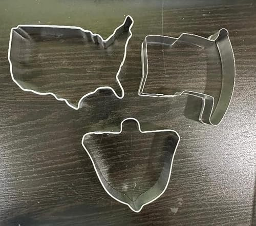 Liberty bell USA flag USA map Cookie cutter