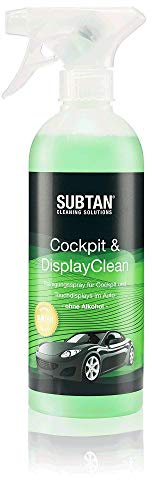 SUBTAN® Cockpit & DisplayClean Spray 500 ml alkoholfrei – Made in Germany | 500 ml Spray für Touchscreen & Cockpit im Auto – alkoholfrei & streifenfrei – schont Kunststoff & Displays ohne Rückstände