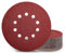 KONGMING 25 Stück Schleifpapier 225mm Klett Schleifscheiben 225mm Körnung P40 10 Loch in Rot für Trockenbauschleifer Exzenterschleifer Schleifgiraffe