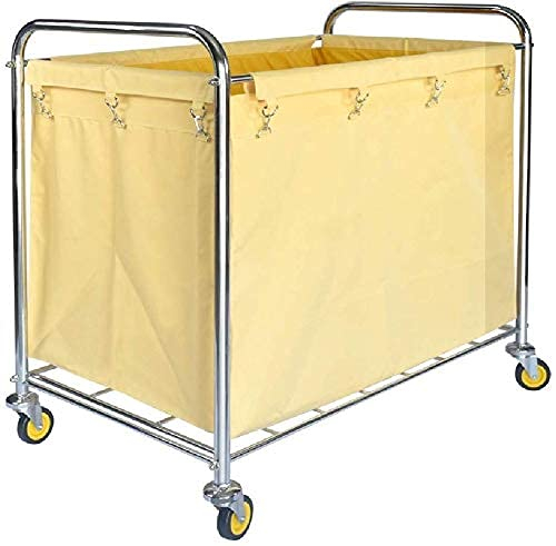 GHCXY Bewegliche Wagen, Haushaltsservice-Wagen-Großer Wäscherei-Hamper Sortierer Auf Rädern, Service-Reinigungswagen Für Krankenhaus, Hotelzimmer, Schönheitsklinik, Schule