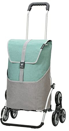 ANDERSEN Einkaufstrolley - Treppensteiger Royal Shopper Vigo Mint 46 L einkaufen,hochwertig, Aluminium, klappbar, Räder abnehmbar, ...
