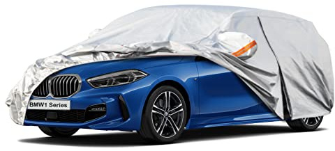 Kayme 6 Layers Hatchback Car Cover Waterproof Breathable, Custom Fit BMW 1 Series (2001-2024), For E87 E81 F20 F21 F20 F40 Outdoor Full Cover Sun Rain UV Dust All Weather Protection.