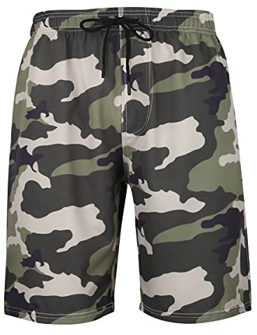 Costume da Bagno Uomo Righe Costumi da Bagno Uomo Costume Pantaloncino Piscina Mare Nuoto Surf Mimetico Uomo Palme Trunks Sportivi Taglie Forti Short Pantaloncini Spiaggia Uomo Swim Shorts Men 4XL