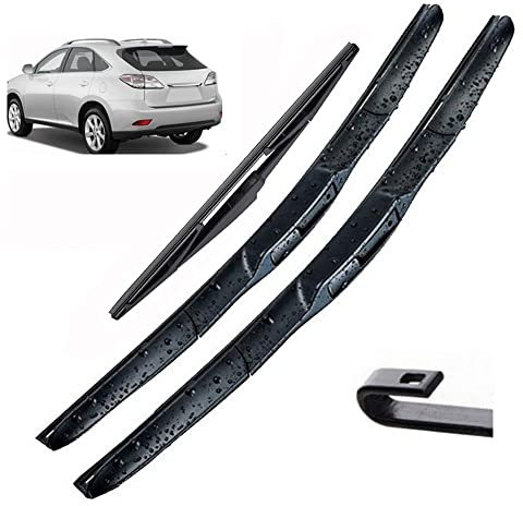 Qualità OEM 3Pcs Anteriore Posteriore Tergicristallo Lame Set for Lexus RX450H RX350 RX 450h 350 2015 2014 2013 2012 2011 2010 26 22 16 Vestibilità perfetta per parabrezza