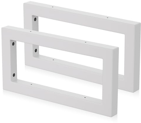 Mordx 2 Supporti da Parete, Design per Lavabo, Supporto per Scaffali, Consolle per Lavabo, Porta Asciugamani (Bianco, 30 cm)