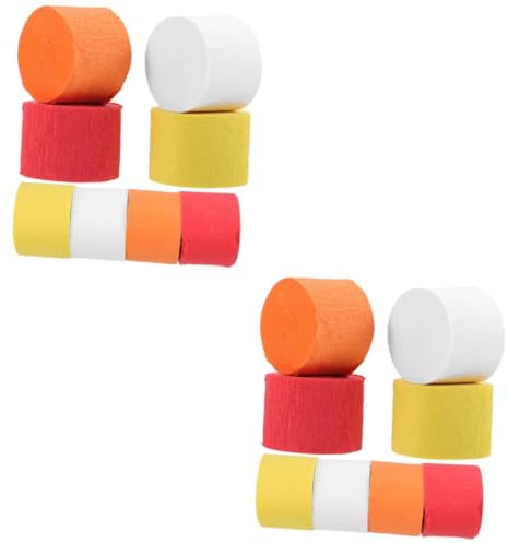STOBOK 16stücke Krepppapier Dekoration Bänder Für Hochzeit Geburtstag Halloween Farben Für Party Und Raumgestaltung