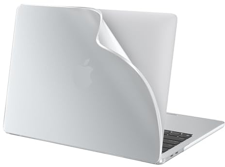 BlueSwan für MacBook Pro 13 Zoll Hülle M2 M1 Flexibel Matt Weiß | PP Materialien,Bruchsichere,Anti-Fingerabdruck,Hülle Kompatibel Kompatibel mit Mac Book Pro 13,3 2022-2016