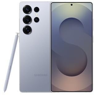 Samsung Galaxy ​S25 Ultra 5G (2025) ​1TB ​Storage​ + 12GB RAM SM-S938B ​Qualcomm Snapdragon 8 Elite SIM Free Factory Unlocked​ Android 15 Smartphone (Titanium Silver Blue)
