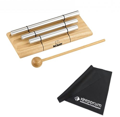 Meinl Klangstäbe Nino 580 Energy Chimes 3 Töne mit Schlägel mit keepdrum Tuch