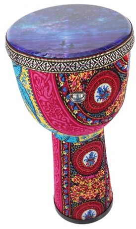 VICASKY Leichte Geeignet als Percussion Instrument mit Feiner Verarbeitung Djembe Trommel aus Pvc und Zartem Design für Erwachsene und Kinder zum Musizieren und Lernen