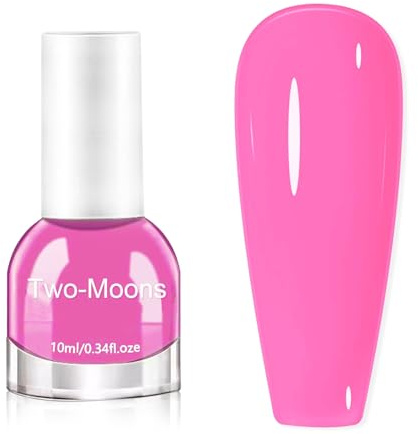 Gel Nagellack - Pastell-Neon Pink - Schnelltrocknender Nagellack für Nagelstudio DIY Home Ohne UV Lampe, 10ML