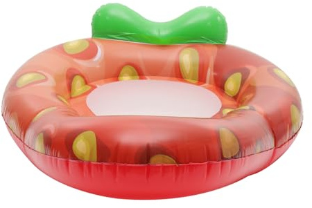 BESPORTBLE Aufblasbare Wasserliege Aus PVC Für Erwachsene 145x145cm Schwimmring Mit Netz Pool Schwimmhilfe Und Partydeko Schwimmende Poolliege Zum Entspannen Und Feiern