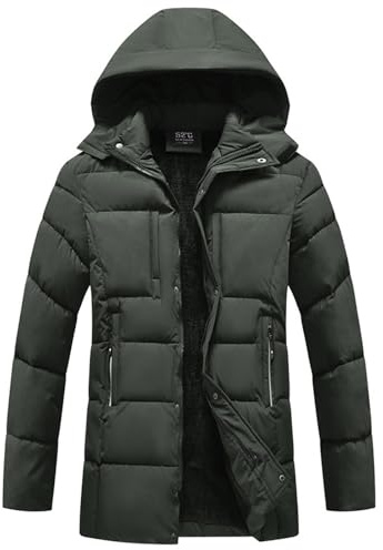 Abrigo Hombre Chaqueta Negra Hombre Abrigos De Paño Abrigo Militar Parka Entretiempo Tres Cuartos Parka Invierno Chaqueta Militar Negro Chaquetas De Plumas Men Warm Fashionable Hooded Down Jacket