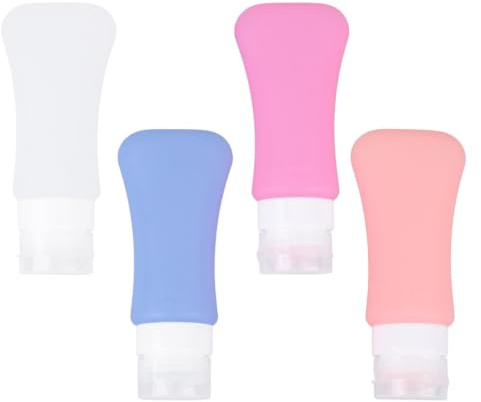 VALICLUD 4 Pièces Flacon de Lotion en Silicone 60ml Pp, Bouteille de Voyage