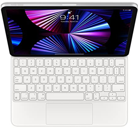 Apple Magic Keyboard (pour iPad Pro 11 Pouces - 3ᵉ génération et iPad Air - 4ᵉ génération) - Anglais américain - Blanc