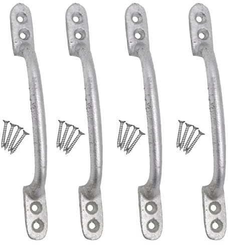 Hot Bed Pull Handle Cast Iron for Garden Sheds and Gates 6 Pack of 4
