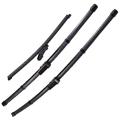 CLOXKS Auto Wischerblätter Für VW Für Polo 6R Fließheck 2009-2017 LHD Auto Vorne Und Hinten Wischer Blades Set Windschutzscheibe Windschutz Fenster 24 +16 + 11 Scheibenwischerarm Blatt