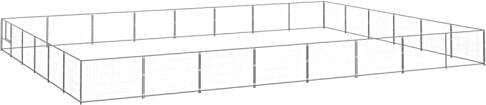 GuyAna Hundezwinger Silbern 48 m² Stahl Welpenstall Hundezwinger DraußEn GroßE Hunde HüHnerzaun