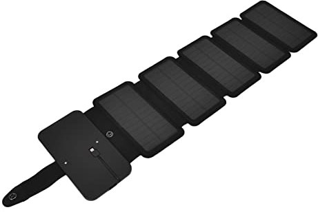 Banque D'énergie Solaire Pliable Avec Deux Ports De Sortie, Chargeur De Téléphone Solaire à Charge Directe Universelle Portable, Chargeur De Panneau Solaire Résistant à L'eau/à la Poussière(5 fold)