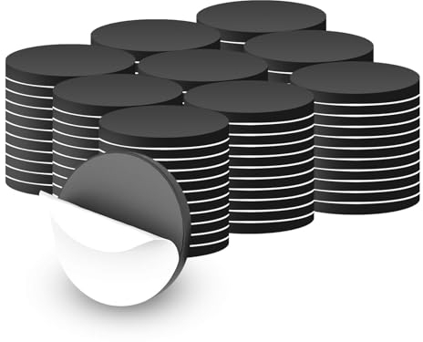 100 Pièces 20mm Rond Aimanté Autocollant, Aimant Rond Puissant Adhésif, Aimants Autocollants Adhésifs, Aimant Aimant Adhésif, Aimants Ronds avec Dos Adhésif, pour L'école & Le Bureau