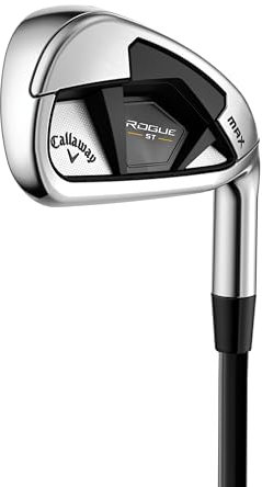 Callaway Golf 2024 Rogue ST Max Einzeleisen (links, Stahl, steif, Pitching Wedge)