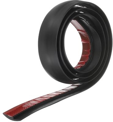 QUARKZMAN Bande de Transition de Sol 1,2 3,33ft en Pvc Auto-Adhésif pour Tapis vers Carrelage avec Bordure de Transition à Coller pour Sols Inégaux Hauteur 3mm, Noir