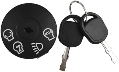 DEMULAX Système d'allumage de Tondeuse à Gazon Haute durabilité avec Deux Options de clé, Compatible avec Plusieurs modèles de tracteurs AYP42 Interrupteur de démarrage à clé pour Tondeuse
