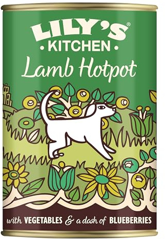 Lily's Kitchen Natural Adult Dog Food Wet Tins - Lamb Hotpot - Complete Meal Recipes (6 Tins x 400g)