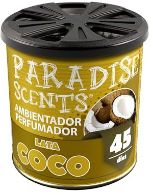 Paradise Scents Paradise PER80125 Perfumador Lata Coco, Color Ocre, 100 gr