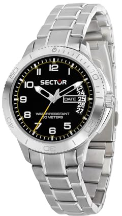 Sector No Limits Orologio da uomo, Collezione Sector 270, movimento al quarzo, tempo e data, in acciaio - R3253578006