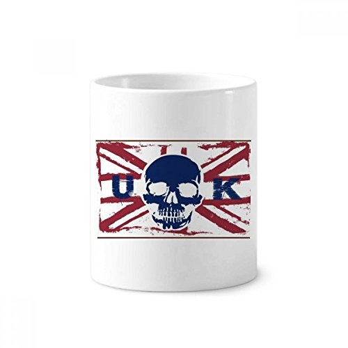 Human Skeleton UK the Union Jack Landmark Flag Ceramic Toothbrush Pen Holder Mug White Cup 350ml Gift