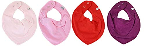 Pippi * 4er Set Baby Dreieckstuch Halstuch Lätzchen 4 Stück * verschiedene Farbkombinationen