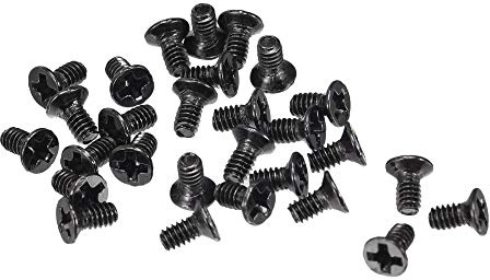 sourcing map M2 x 4mm Phillips Screws Fastener Black for Laptop PC TV Fan Switch 500pcs