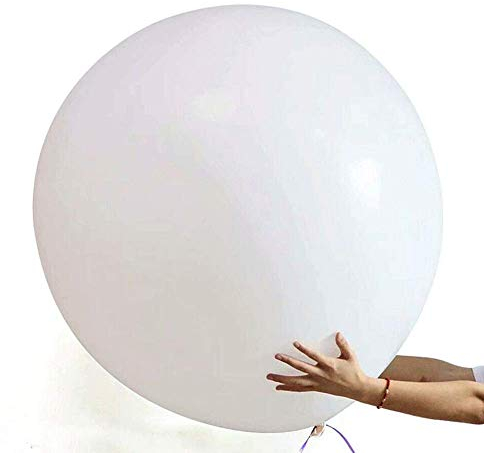 6 XXL Latex Ballons 36 Pouces (90cm) - Grand Ballon Géant Gonflable Blanc Pour Mariage, Anniversaire, Baptême, Bébé Douche