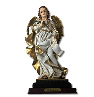 Osiris Trading UK Erzengel Gabriel Statue Religiöse Figur Skulptur Ornament 33 cm für Zuhause oder Kapelle